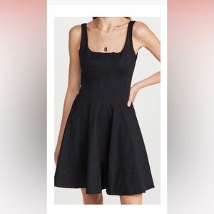 STAUD Black Mini Dress